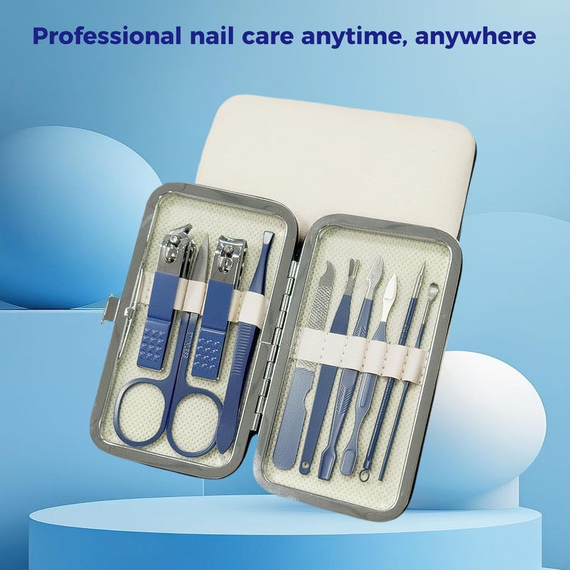 FIXBODY Nail Clippers Set, 10 PCS Professional Manicure Set and Pedicure Kit with Travel Case,Stocking Stuffers, Christmas Gift for Men and Women - Image 2